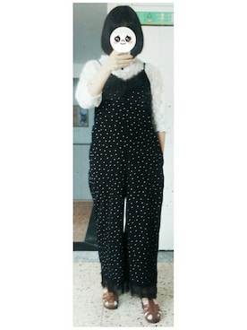「Chico（チコ）のアイテム（サロペット/オーバーオール）」を使った、misa酱2000さん（レディース・153cm）の夏コーディネート