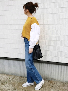 「ワッフル」｜laa.さん（レディース・158cm）の春コーディネート