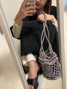 「Acne Studios（アクネストゥディオズ）のアイテム（サンダル）」を使った、sakaさん（レディース・168cm）の春コーディネート