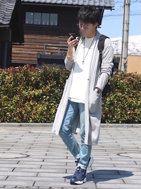 「アイテム（バングル/リストバンド）」を使った、yasuさん（メンズ・174cm・20代）の春コーディネート