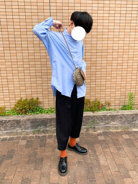 「UNIQLO（ユニクロ）の50色ソックス（消臭機能付き）（ソックス/靴下）」を使った、みょちゃさん（メンズ・178cm）の夏コーディネート