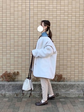 「classicalelf（クラシカルエルフ）のアイテム（モッズコート）」を使った、みょちゃさん（レディース・162cm）の春コーディネート