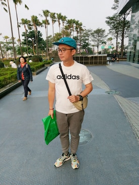 「Herschel Supply（ハーシェルサプライ）のアイテム（帽子）」を使った、Huさん（メンズ・172cm）の冬コーディネート