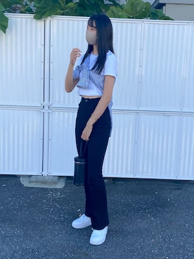 「MARC JACOBS（マークジェイコブス）のアイテム（ブレスレット）」を使った、Haruna Imaiさん（レディース・166cm）の夏コーディネート