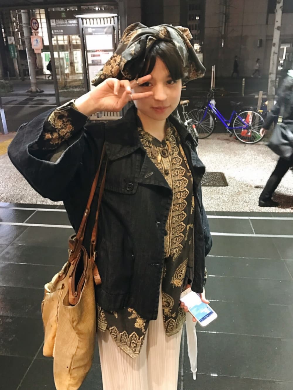 「COMET、osithor、handmade、SETUP、asagi、ethnic、bohemian」｜「cometのアイテム（ネックレス、ゴールド系）」を使った、taroさん（レディース・156cm）の春コーディネートの1枚目の写真