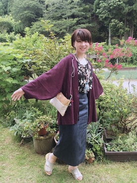 「着物」｜「アイテム（その他アウター）」を使った、taroさん（レディース・156cm）の夏コーディネート