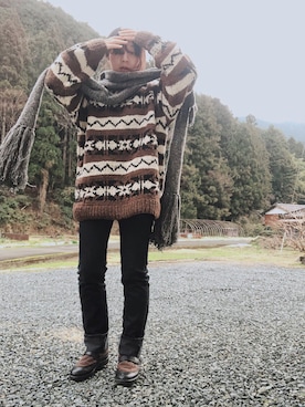 「LUTZ（ルッツ）のアイテム」を使った、taroさん（レディース・156cm）の冬コーディネート