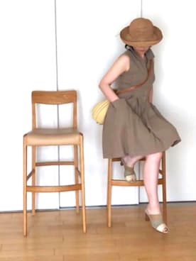 「FOXEY（フォクシー）のアイテム」を使った、kikiさん（レディース・165cm）の夏コーディネート