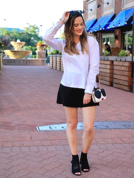 「shorts」｜「アイテム（ブーティ）」を使った、Kathleen Harperさん（レディース・157cm）の夏コーディネート