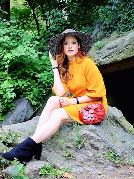 「ANN TAYLOR（アンテイラー）のアイテム（ワンピース/ドレス）」を使った、Kathleen Harperさん（レディース・157cm）の秋コーディネート