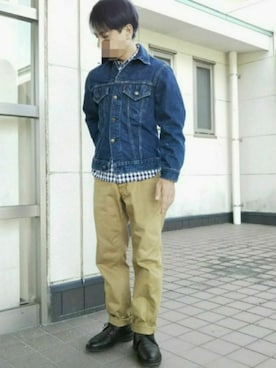 「A vontage（アボンタージュ）のアイテム」を使った、momentさん（メンズ・164cm）の春コーディネート