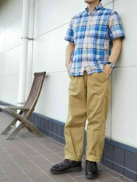 「CYMA（シーマ）のアイテム」を使った、momentさん（メンズ・164cm）の夏コーディネート