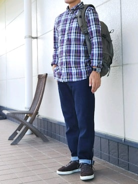 「クラシックスニーカー」｜momentさん（メンズ・164cm）の秋コーディネート