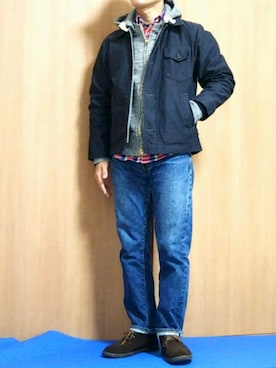 「SHIPS GENERAL SUPPLY（シップスジェネラルサプライ）のアイテム」を使った、momentさん（メンズ・164cm）の冬コーディネート