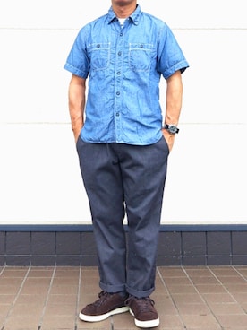 「クラシックスニーカー」｜momentさん（メンズ・164cm）の夏コーディネート