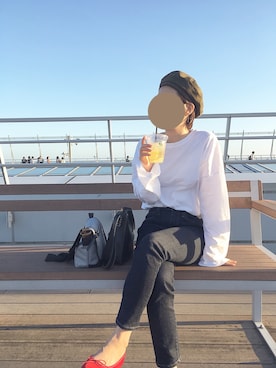 「Code Kelly（コードケリー）のアイテム（帽子）」を使った、mikuさん（レディース・153cm）の秋コーディネート