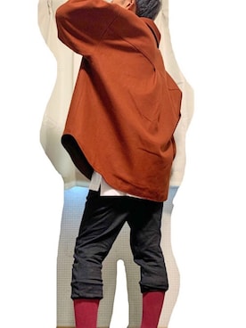 「アイテム（ミリタリージャケット、レッド系）」を使った、しょうさん（メンズ・170cm）の秋コーディネート