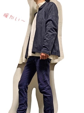 「M2squared（エムツースクエアード）のアイテム」を使った、しょうさん（メンズ・170cm）の冬コーディネート