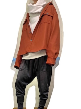 「アイテム（ミリタリージャケット、レッド系）」を使った、しょうさん（メンズ・170cm）の冬コーディネート