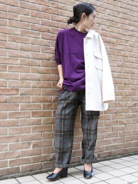 「PENNEYS（ぺニーズ）のアイテム（ブルゾン）」を使った、miiiiiさん（レディース・159cm）の秋コーディネート