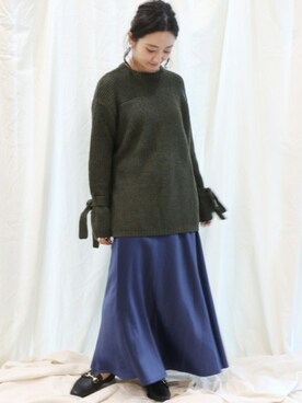 「PUBLUX（パブリュクス）のアイテム（ローファー）」を使った、miiiiiさん（レディース・159cm）の冬コーディネート