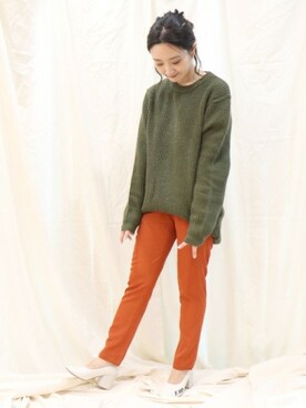 「アイテム（パンプス、グレー系）」を使った、miiiiiさん（レディース・159cm）の冬コーディネート