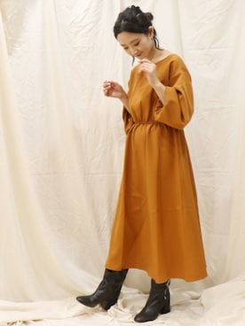 「PUBLUX（パブリュクス）のアイテム（ブーツ）」を使った、miiiiiさん（レディース・159cm）の冬コーディネート
