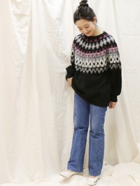 「アイテム（パンプス、グレー系）」を使った、miiiiiさん（レディース・159cm）の冬コーディネート