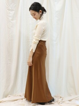 「PUBLUX（パブリュクス）のアイテム（ローファー）」を使った、miiiiiさん（レディース・159cm）の冬コーディネート
