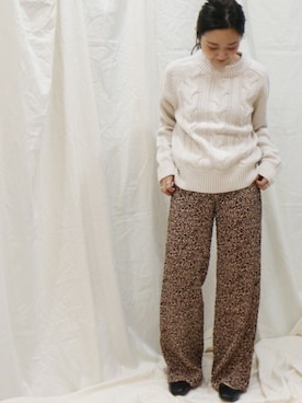 「nanushka（ナヌーシュカ）のアイテム」を使った、miiiiiさん（レディース・159cm）の冬コーディネート