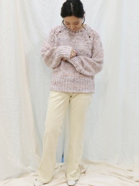 「アイテム（パンプス、グレー系）」を使った、miiiiiさん（レディース・159cm）の冬コーディネート