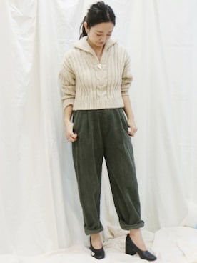 「nanushka（ナヌーシュカ）のアイテム」を使った、miiiiiさん（レディース・159cm）の冬コーディネート