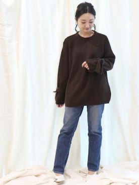 「アイテム（パンプス、グレー系）」を使った、miiiiiさん（レディース・159cm）の冬コーディネート