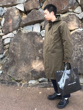 「BPQC（ビーピーキューシー）のアイテム（その他アウター）」を使った、MIZさん（メンズ・174cm）の秋コーディネート