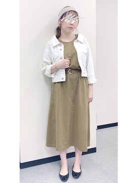 「CECIL McBEE（セシルマクビー）のアイテム（デニムジャケット）」を使った、エリさん（レディース・155cm）の春コーディネート
