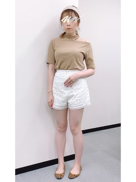 「DRWCYS（ドロシーズ）のアイテム（アクセサリー）」を使った、エリさん（レディース・155cm）の夏コーディネート