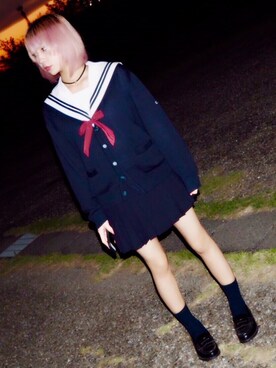 「SAYLOR（セーラー）のアイテム」を使った、リアムさん（レディース・159cm）の冬コーディネート