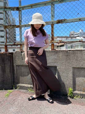 「URBAN RESEARCH（アーバンリサーチ）のアイテム（ハット）」を使った、mayoさん（レディース・156cm）の春コーディネート
