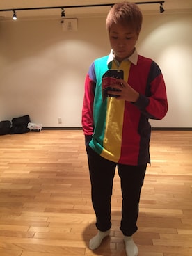 「ラガーシャツ」｜☛Reiy@☚さん（メンズ・160cm）の冬コーディネート