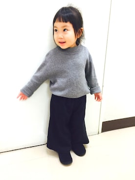 「AVAN LILY（アヴァンリリィ）のアイテム（パンツ）」を使った、SAKURA@ぴー妻さん（キッズ・90cm）の冬コーディネート