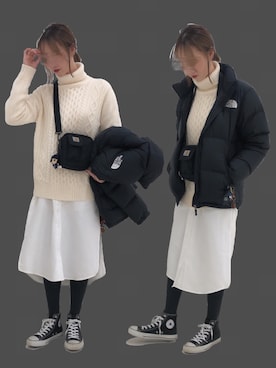 「carhartt」｜「アイテム（ワンピース/ドレス）」を使った、aたさん（レディース・168cm）の冬コーディネート