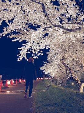 「adidas（アディダス）のトラックパンツ [SST TRACK PANTS] アディダスオリジナルス（その他パンツ、ブラック系）」を使った、aたさん（レディース・170cm）の春コーディネート