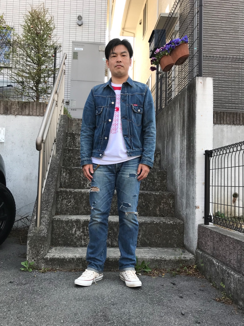 ヒステリックグラマー/サークルガールワッペン付GジャンUSED・ヴィンテージ加工 ヒステリックグラマー/サークルガールワッペン付GジャンUSED