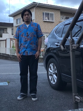 「アロハシャツ」｜kentsさん（メンズ・173cm）の秋コーディネート