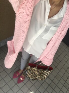 「NET（ネット）のアイテム（パンプス）」を使った、chimiさん（レディース・153cm）の冬コーディネート