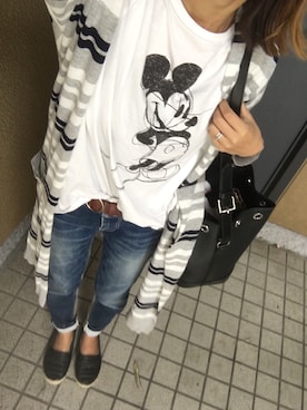 「ボーター」｜「アイテム（モカシン/デッキシューズ）」を使った、chimiさん（レディース・153cm）の春コーディネート