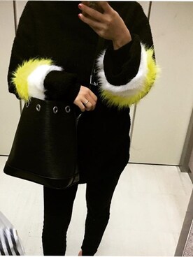 「CLOSE-UP（クローズアップ）のアイテム（トップス）」を使った、chimiさん（レディース・153cm）の冬コーディネート