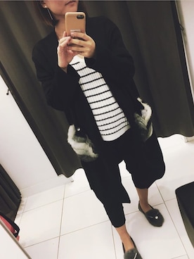 「CLOSE-UP（クローズアップ）のアイテム（トップス）」を使った、chimiさん（レディース・153cm）の冬コーディネート