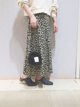 「アイテム（ポーチ）」を使った、ぼちこさん（レディース・163cm）の冬コーディネート