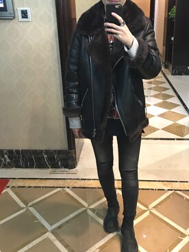 「ACNE（アクネ）のアイテム（ジャケット/アウター）」を使った、ray1234さん（レディース・165cm）の春コーディネート